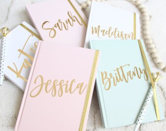 Personalized Notebook, Custom Name 5 x 7 Journal, Diary Journal, Notebook, Gift
