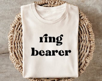 Ring Bearer Shirt Bridal Party Gift Ring Bearer Tshirt Ring Bearer Proposal Gift Idea - ring bearer shirt