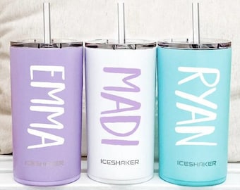 Kids Easter Basket Stuffers Kids Cup with Straw Personalized for Easter Baskets 12oz Insulated Kids Cup for Easter Gift