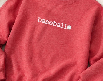 Minimal Baseball Sweatshirt, Spring Mom Gameday Outfit