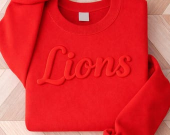 Custom Puff Print Team Name T-shirt, Personalized Puff Writing For Companies, Embossed Mascot Shirt, Metallic Puff Print, Puff School Sports