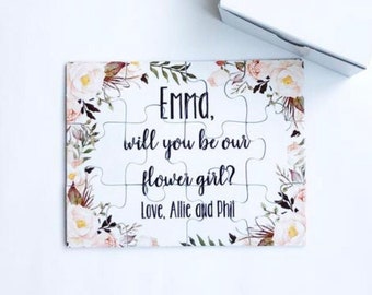 flower girl puzzle-flower girl-flower girl gift-flower girl proposal-will you be my flower girl-flower girl gift-flower girl