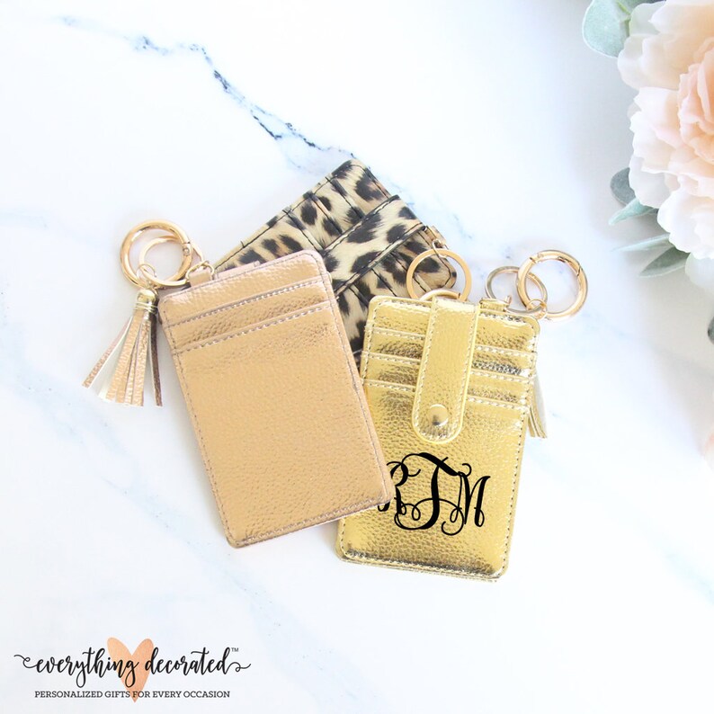 Keychain Wallet Card Holder Credit Card Wallet Boutique Key Etsy