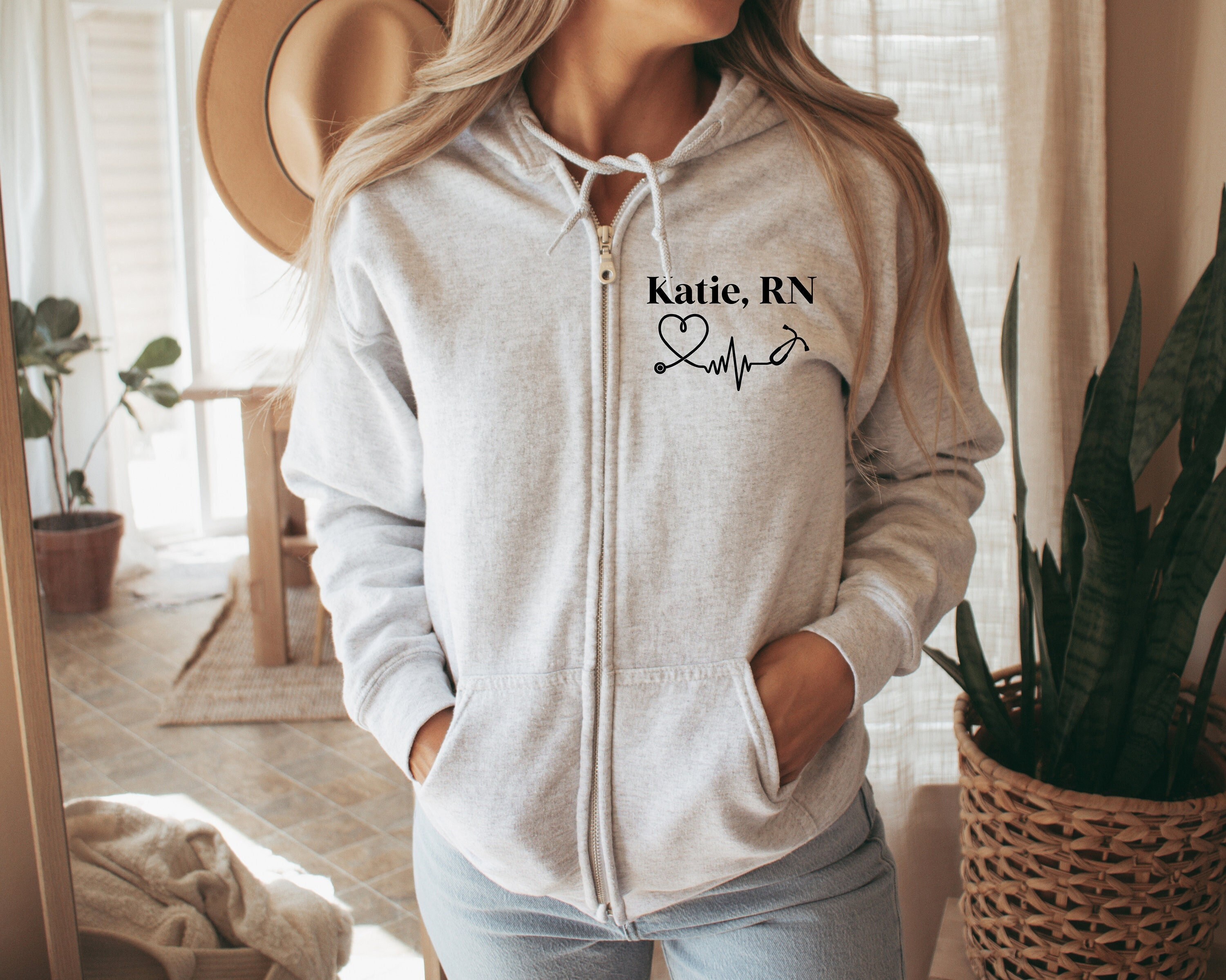 Nurse Sweatshirt Nurse Zip Up Graduation Gift Nurse Gift - Etsy