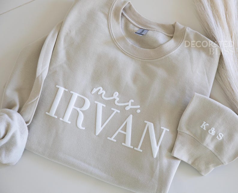 Custom EMBOSSED Engagement gift for future mrs sweatshirt new mrs sweatshirt bride to be gift bride sweatshirt bridal sweatshirt gift ideas