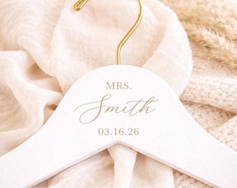 Custom Bridal Hanger, Bride Hanger For Wedding Dress, Personalized Bride Hanger, Bride Gifts