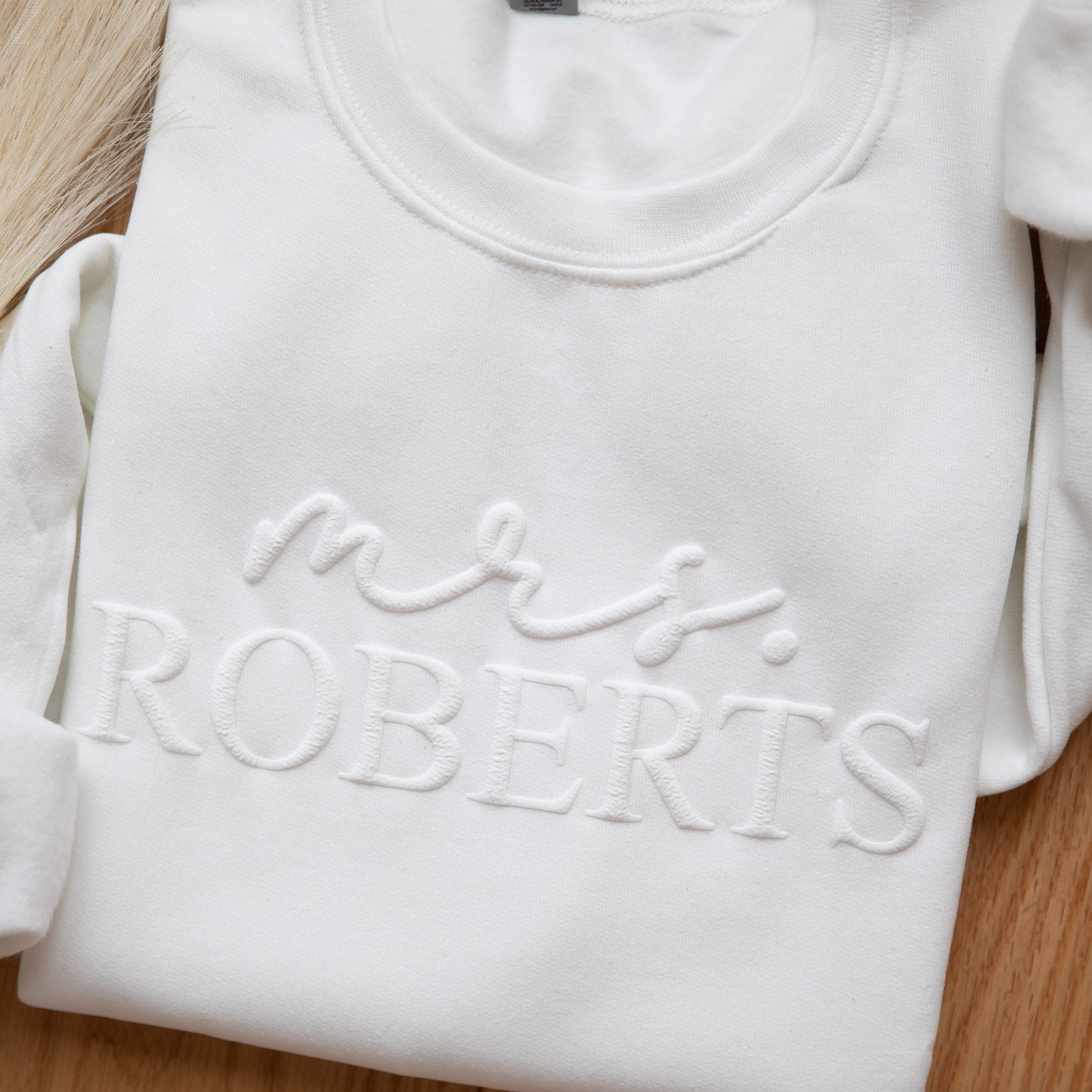 Cadeau de fiançailles en relief personnalisé pour la future mariée sweat-shirt Mme sweatshirt mariée à être cadeau mariée sweat-shirt idées cadeaux de mariée