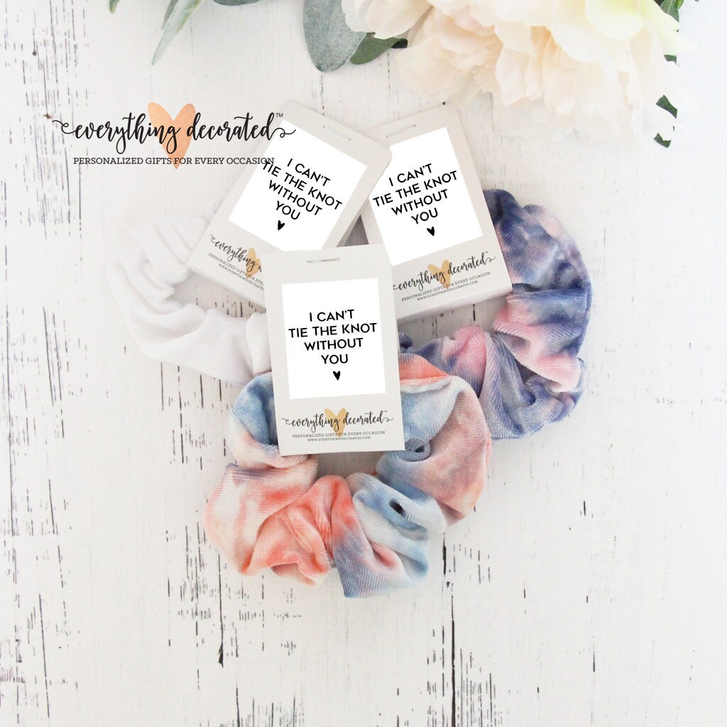 Custom Bridesmaid Hairties Hair Ties Bridesmaid Hair Ties Etsy