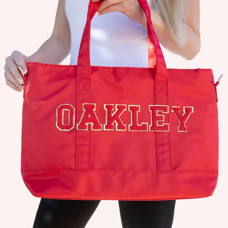 Nylon Tote Bag With Zipper Personalized Tie Dye Tote Bag Nylon Etsy