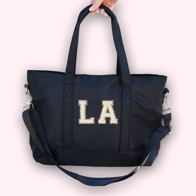 Nylon Tote Bag With Zipper Personalized Tie Dye Tote Bag Nylon Etsy