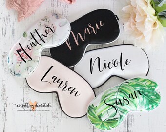 Custom Sleep Mask Holiday Gifts for Friends Girls Weekend Gift Cheap Inexpensive Stocking Stuffers for Her Personalized Sleep Mask for Women