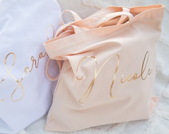 Bridesmaid tote bags bridesmaid gifts bridesmaid gift minimalist bridesmaid tote Maid of Honor Tote Personalized Bridesmaid Bag Bridal Party