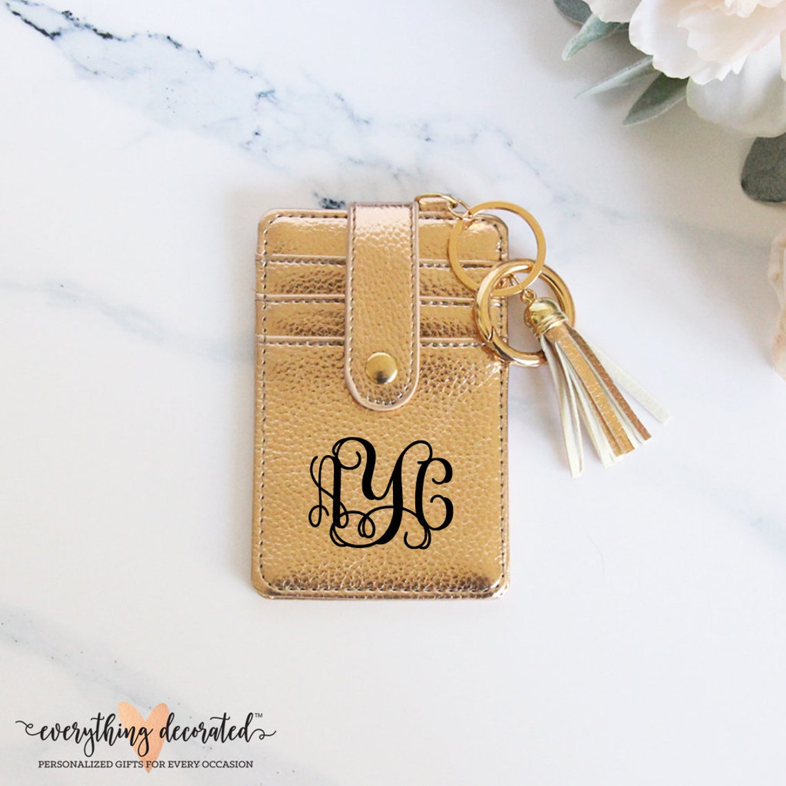 Keychain Wallet Card Holder Credit Card Wallet Boutique Key Etsy
