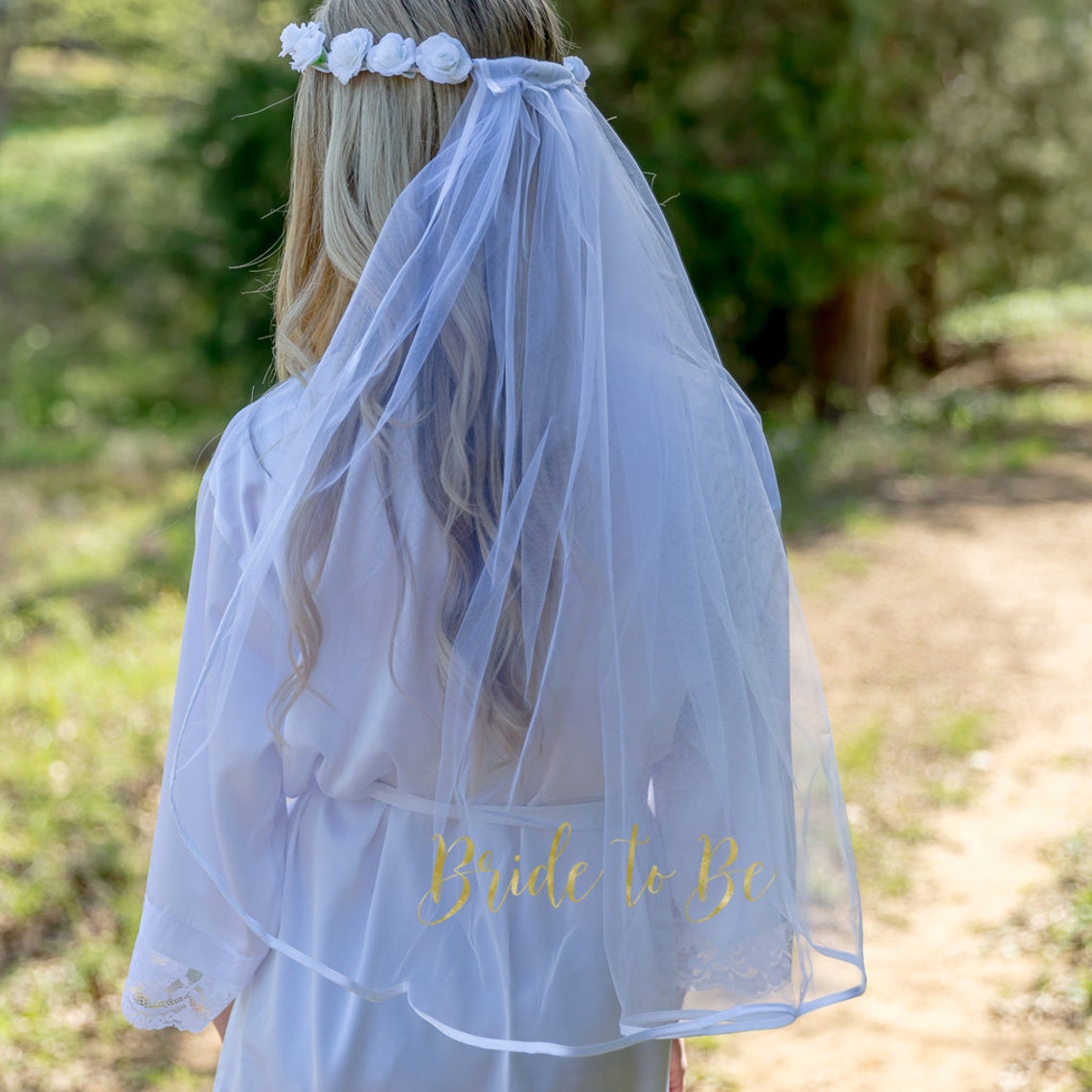 Bride Veil Bachelorette Party Veil Bridal Shower Veil Bride to Etsy