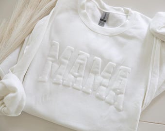 Mama Sweatshirt for Mothers Day Moms Birthday Gift Idea Mama Sweater Puff Custom for Mom Mothers Day Gift Mom Gifts