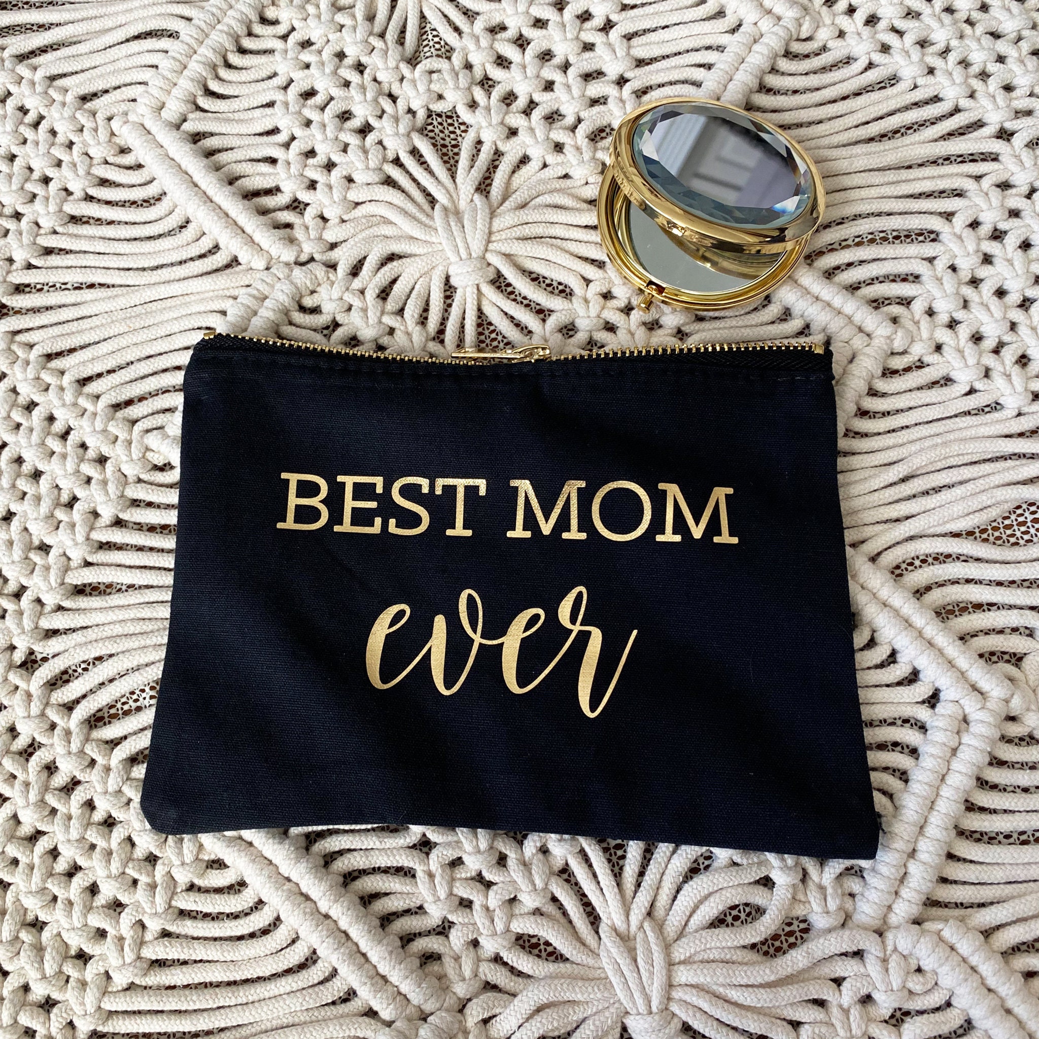 Mom Makeup Bag Mom Cosmetic Bag Mom Bag Mom Birthday Gift Mom Etsy