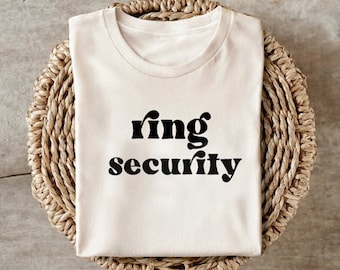 Ring Security Shirt, Ring Security Boys Shirt, Bridal Party Shirts, Ring Bearer Shirt, Flower Girl Shirt, Ring Bearer Gift