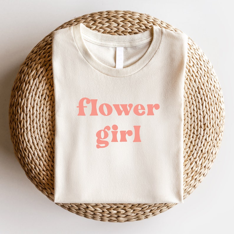 Flower Girl Shirt Flower Girl Gift Cute Tshirt Flower Girl Top Etsy