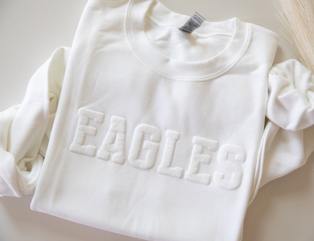 Custom Team Name Sweatshirt, Mascot Sweatshirt, Puff Print, Embossed Print, Gift for Mom,