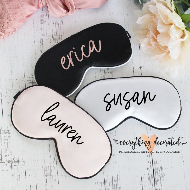 Custom Sleep Masks Holiday Gifts for Friends Cheap Inexpensive Etsy