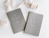 Letterpress Vow Journals (Set of 2)