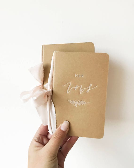 letterpress vow journals