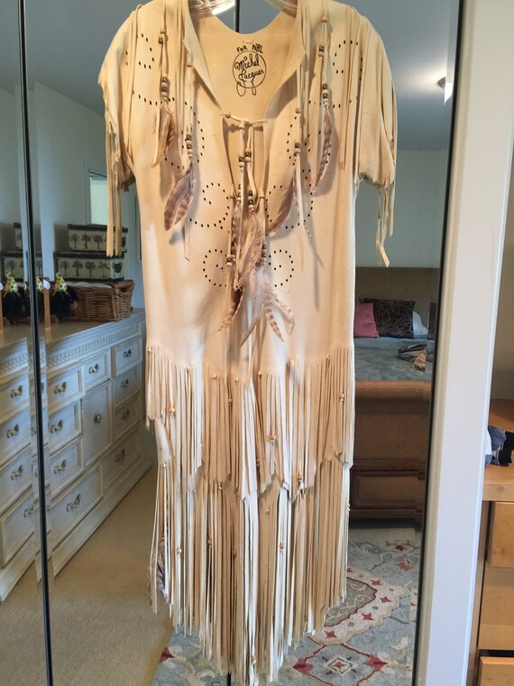 leather fringe dress