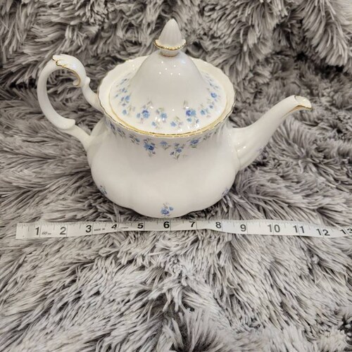 ROYAL ALBERT Bone China England Memory Lane LTD Vintage Teapot Victorian Replacement China Floral Porcelain Tea shops