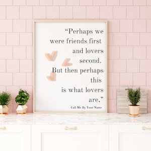 Call Me By Your Name Quote Printable Wall Art Decor Digital Etsy