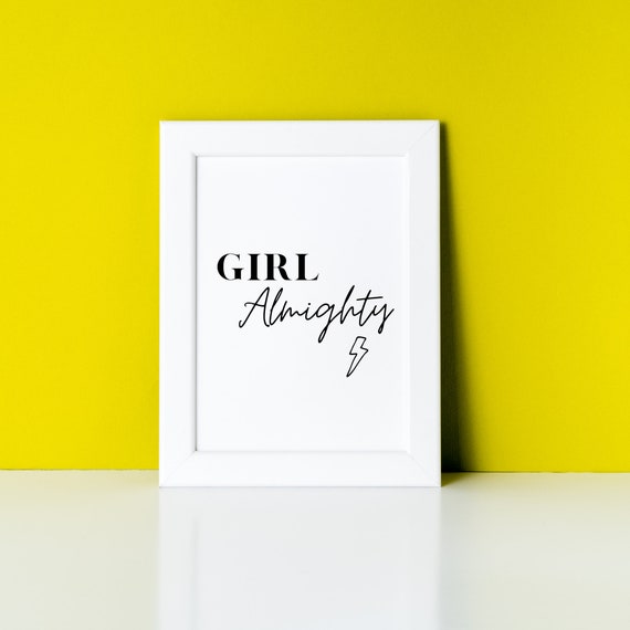 Girl Almighty One Direction Lyrics Poster/digital Download One Direction  Poster 
