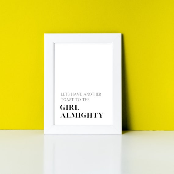 One Direction Girl Almighty DIGITAL DOWNLOAD/Girl Almighty Lyrics Poster