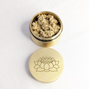 YUANWELLNESS: Brass Lotus Budda Boxes for Loose Moxa, Direct Moxa, Acupuncture, Moxabustion