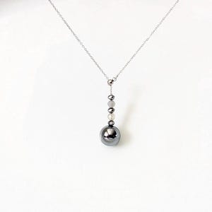 YUANWELLNESS: Handmade Terahertz bead adjustable energy necklace, Energy Healing