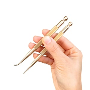 YUANWELLNESS: Ohrakupunktur, Messing Teishin, Werkzeug, Stick, Nadelsonde, für Akupunktur, Massage, Akupressur, Ohrakupunktur