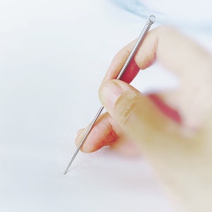 YUANWELLNESS: Handmade  Stainless steel Teishi, 9 Classic Acupuncture Needles, Stick for Massage, Acupressure