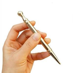 YUANWELLNESS: Messing Akupressur Massage Stift, Akupunktur Werkzeug, Qi Regulierung