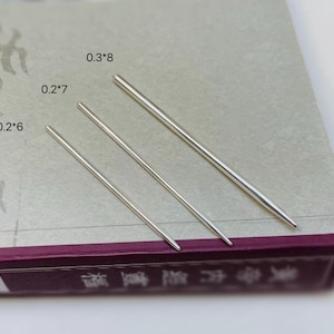 YUANWELLNESS: Custom Size Pure Silver Teishin, Tool, Stick, Needle for Acupuncture, Massage, Acupressure