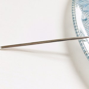 YUANWELLNESS: Handmade Pure Silver Basic Teishin, Tool, Stick, Needle for Acupuncture, Massage, Acupressure