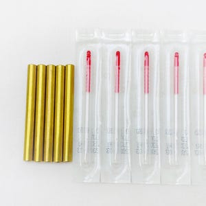 YUANWELLNESS: Messing Akupunktur Führungsröhrchen - Wiederverwendbar, passend für 30 mm / 39 mm / 40 mm Nadeln.