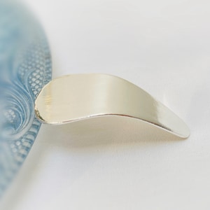 YUANWELLNESS: Handmade Pure Silver Facial Gua Sha Board, Massage, Acupuncture, Acupressure Tool