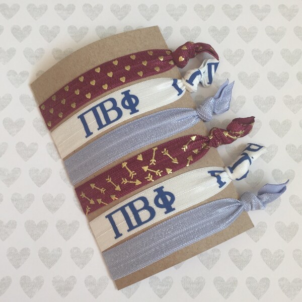 Pi Beta Phi No Pull Elastic Hair Ties