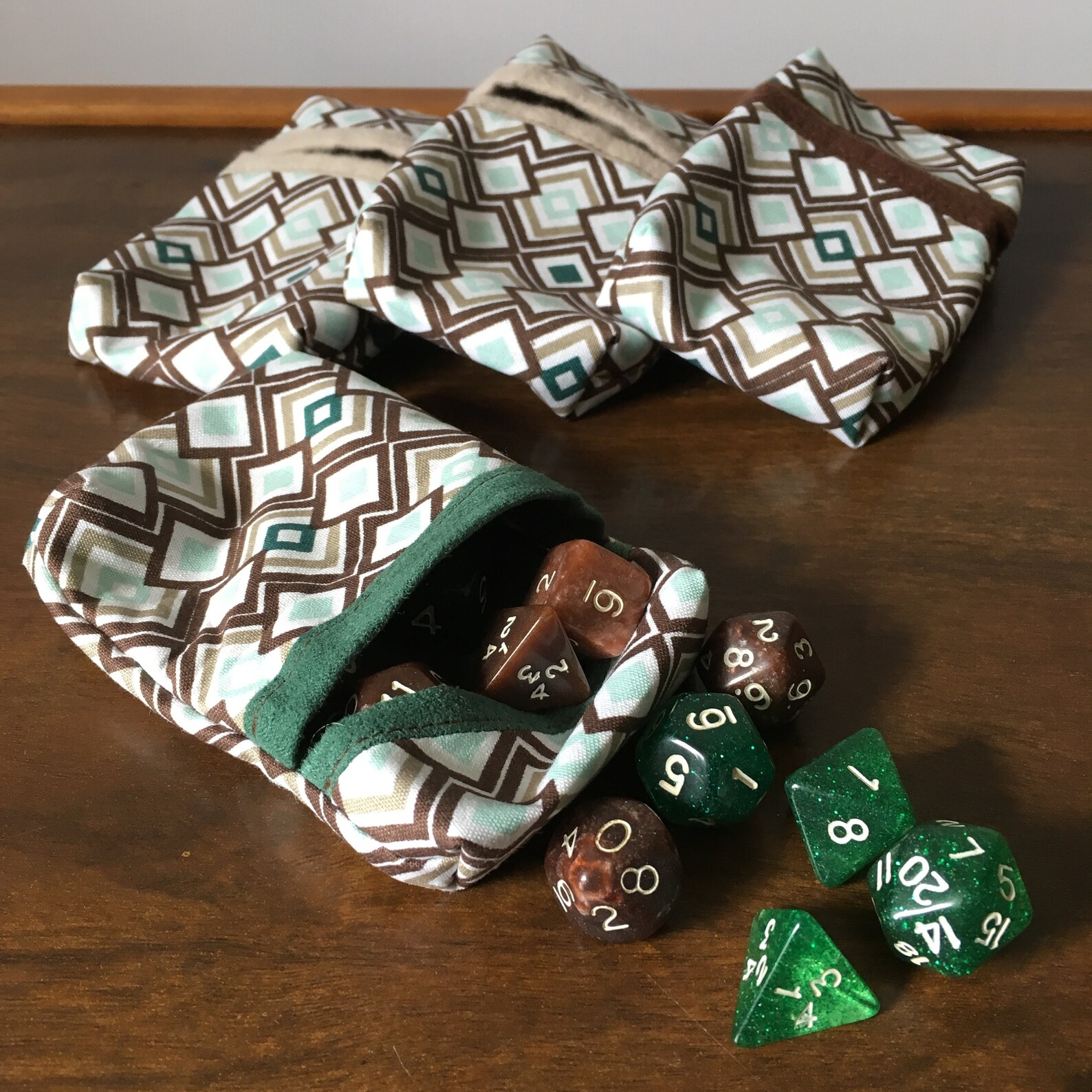 Dice Pouch for Tabletop RPG Dice Set Dungeons and Dragons Etsy