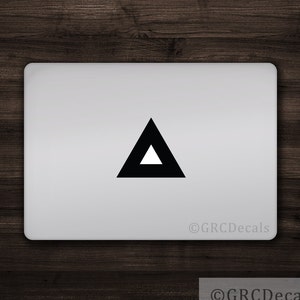 Driehoek sticker Mac Apple Logo Cover Laptop Vinyl Decal Sticker Macbook unieke vorm vierkante zeshoek driehoek 3D kubus cirkel