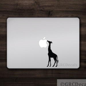 Giraffe Decal Vinyl Decal Sticker Macbook Mac Apple Laptop Unique Cute Animal Decal
