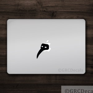 Plague Mask - Mac Apple Logo Cover Laptop Vinyl Decal Sticker Macbook Unique Masquerade Party Ball Horror Bird