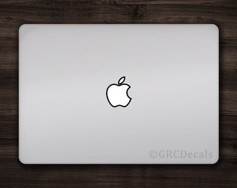 Apple Outline - Mac Apple Logo Cover Laptop Vinyl Decal Sticker Macbook Unique