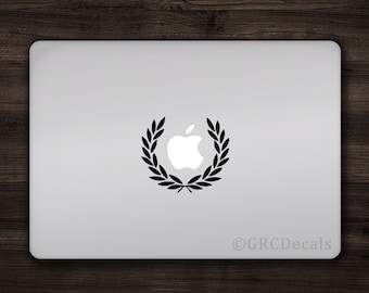 Laurel - Mac Apple Logo Cover Laptop Vinyl Decal Sticker Macbook Unique Face Aviator Round Style Funny