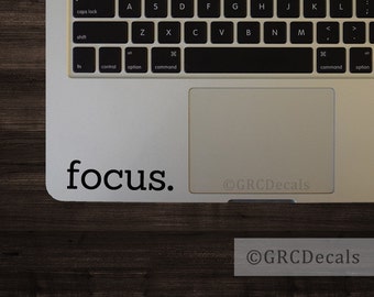 Focus - Laptop Vinyl Decal Mac Apple Sticker Macbook Programmer Computer Code Design