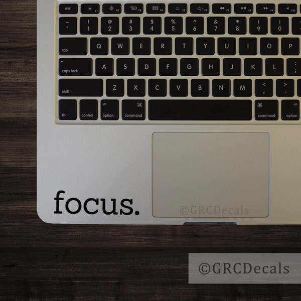 Focus - Laptop Vinyl Decal Mac Apple Sticker Macbook Programmer Computer Code Design