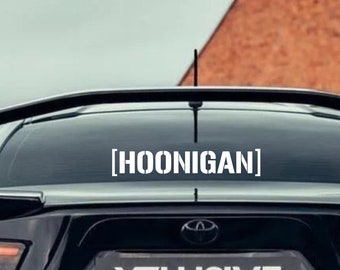 Hoonigan - Decal Ken Block Hoonicorn Decalcomanie Drifting Driftcar Gymkhana Drag Racing Adesivo RIP Ken Block KB43VER #43 Decalcomanie Paraurti Finestra